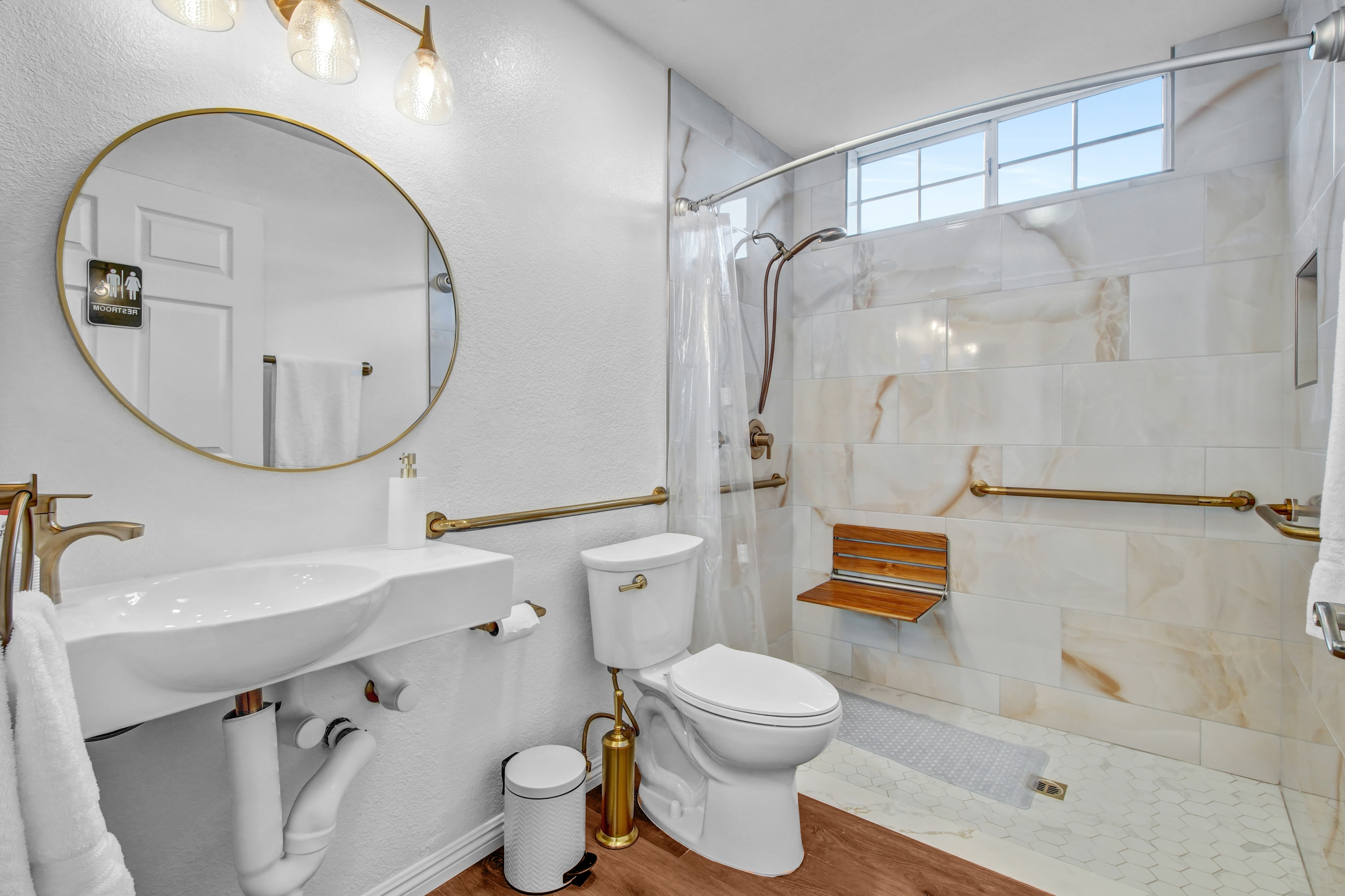 Elegant bathroom with premium finishes