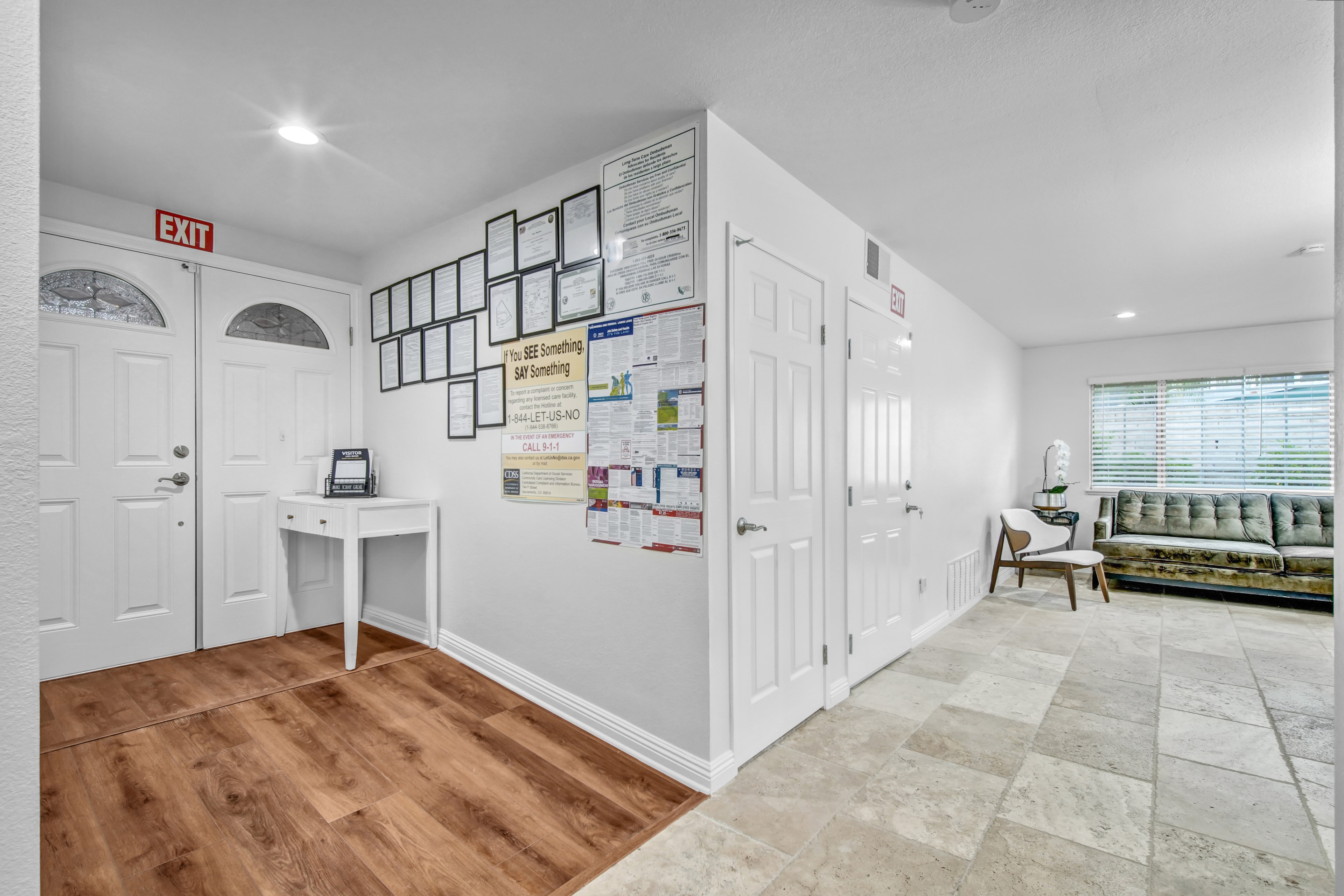 Our elegant entryway