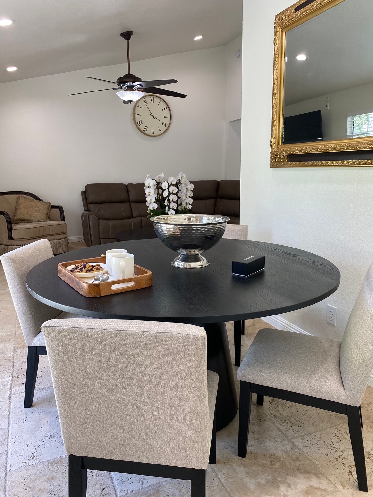 Comfortable seating and warm natural light